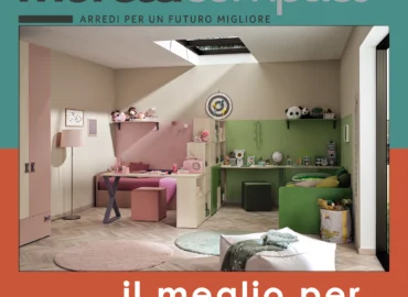 Camerette Moretti Compact Marinelli Design Group outlet scontate camera per bambini Roma Made in Italy ipoallergenica
