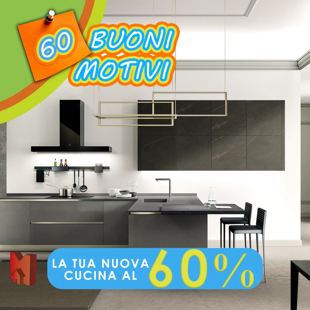 promo cucina 60% Scavolini EvoCucine Marinelli Design Group cucina Roma