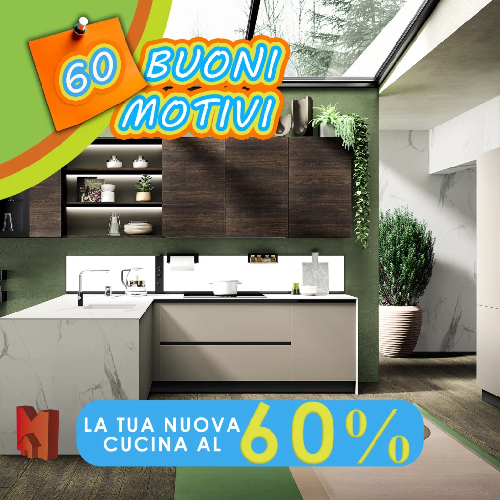 promo cucina 60% Scavolini EvoCucine Marinelli Design Group cucina Roma