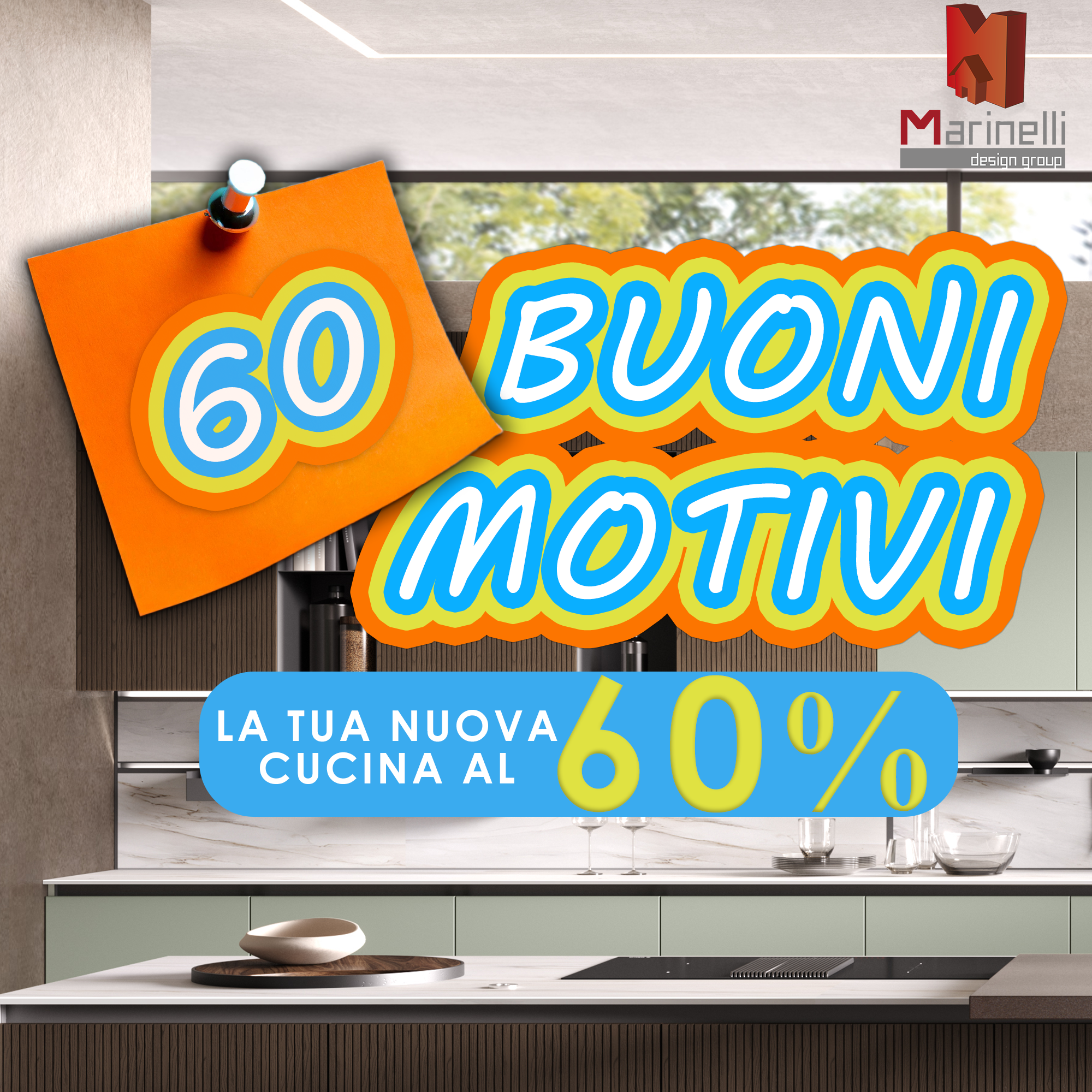 promo cucina 60% Scavolini EvoCucine Marinelli Design Group cucina Roma